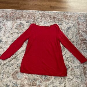 J. Jill Red Knit Top (tunic style)
